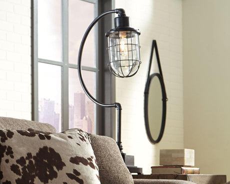 Jae Antique Black Desk Lamp - Ella Furniture