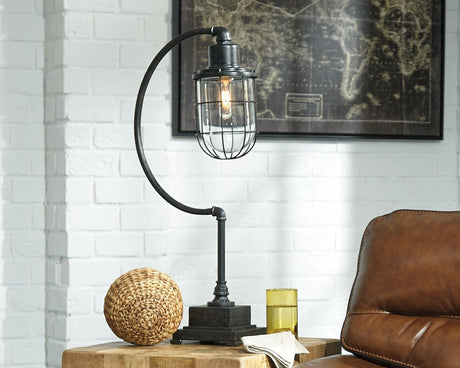 Jae Antique Black Desk Lamp - Ella Furniture