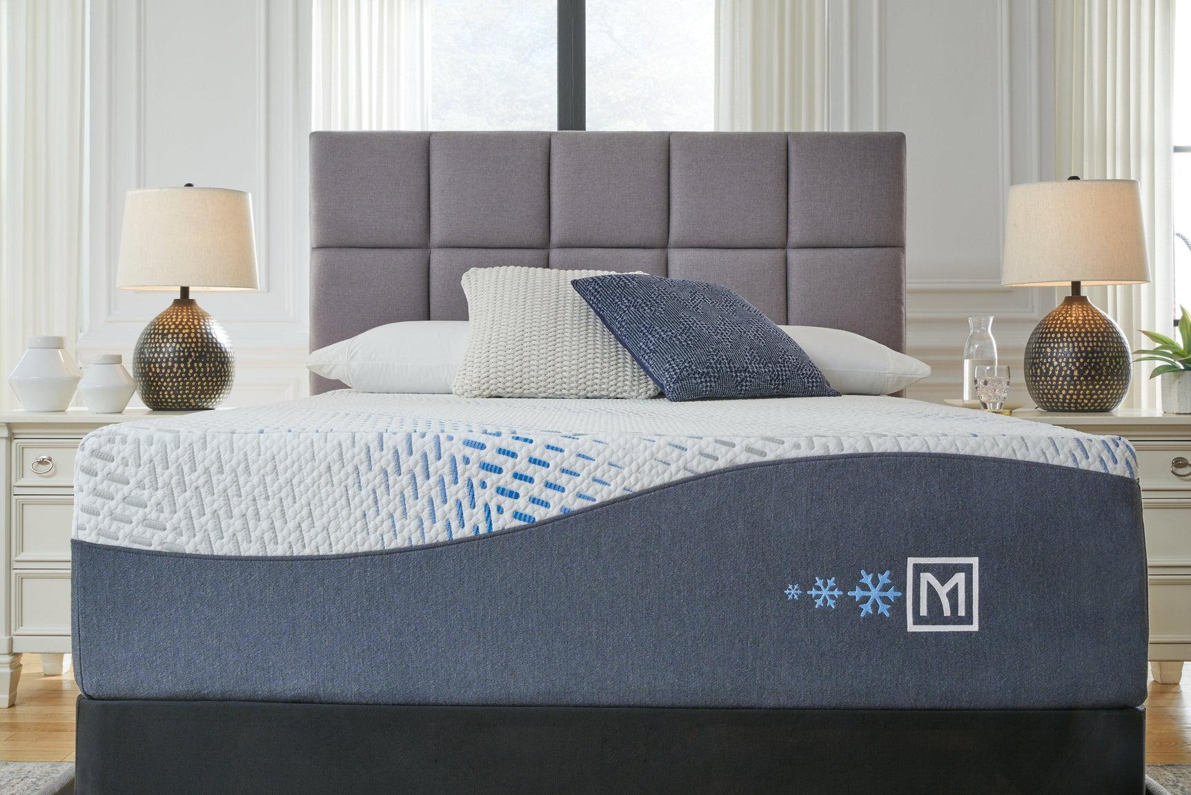 Millennium Luxury Gel Latex And Memory Foam White Queen Mattress - Ella Furniture