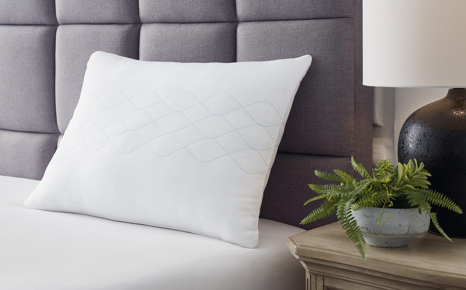 Zephyr 2.0 White Comfort Pillow (4/Case) - Ella Furniture