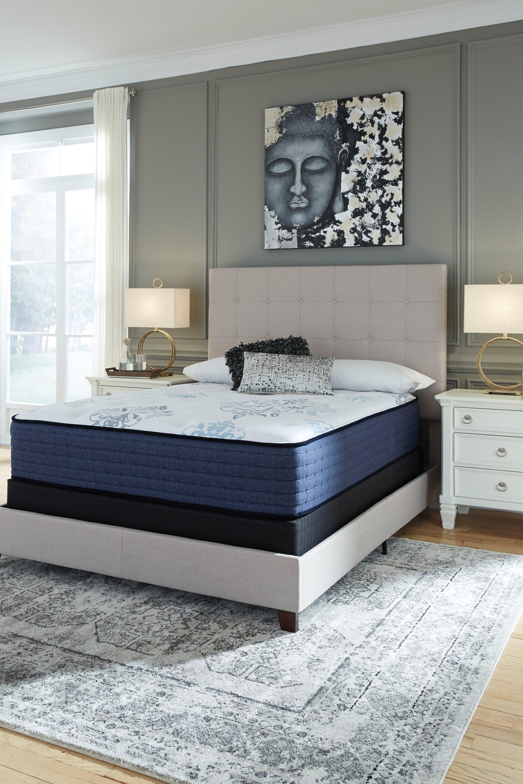 Mt Dana Euro Top White Full Mattress - Ella Furniture