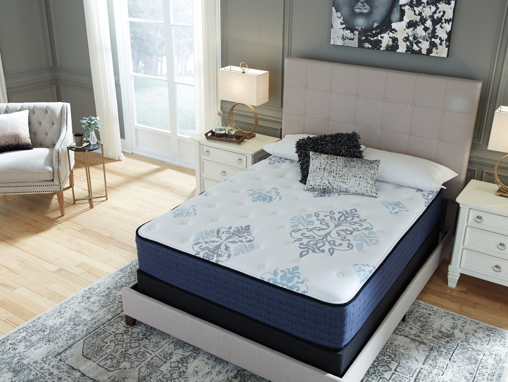 Mt Dana Euro Top White Full Mattress - Ella Furniture