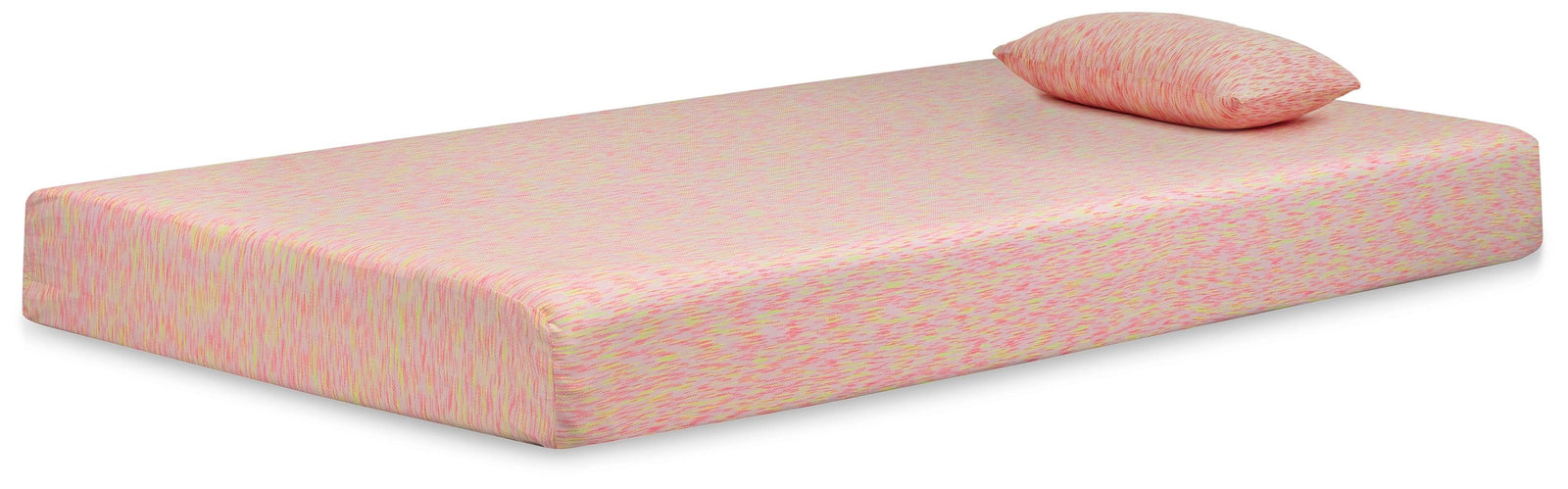 Ikidz Pink Pink Twin Mattress And Pillow - Ella Furniture