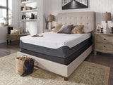 12 Inch Chime Elite White/Gray Queen Memory Foam Mattress In A Box - Ella Furniture