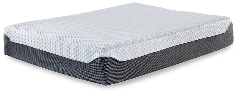 12 Inch Chime Elite White/Gray Twin Memory Foam Mattress In A Box - Ella Furniture