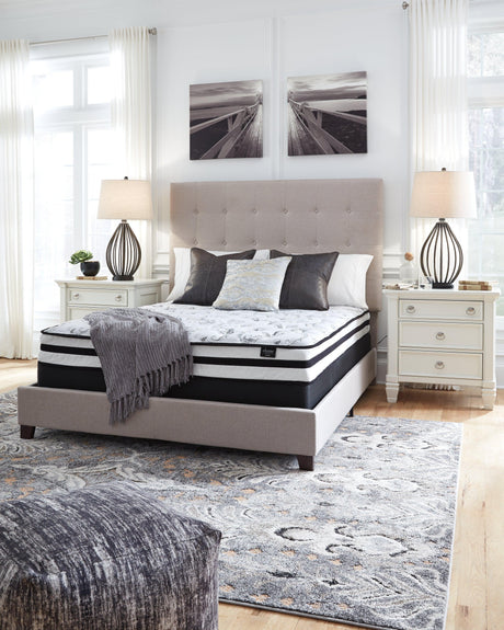 8-Inch Chime Innerspring King Mattress in White, front view