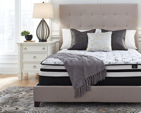 8-Inch Chime Innerspring King Mattress in White, front view