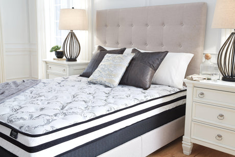 8-Inch Chime Innerspring King Mattress in White, front view