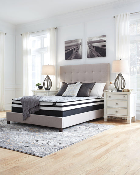 8-Inch Chime Innerspring King Mattress in White, front view