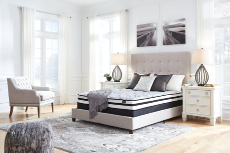 8-Inch Chime Innerspring King Mattress in White, front view