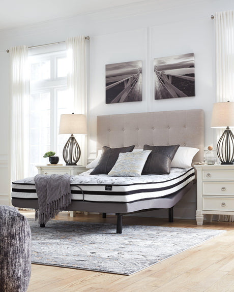 8-Inch Chime Innerspring King Mattress in White, front view