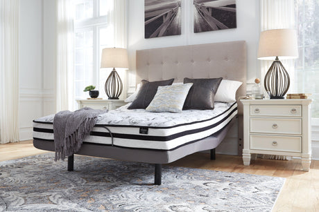 8-Inch Chime Innerspring King Mattress in White, front view