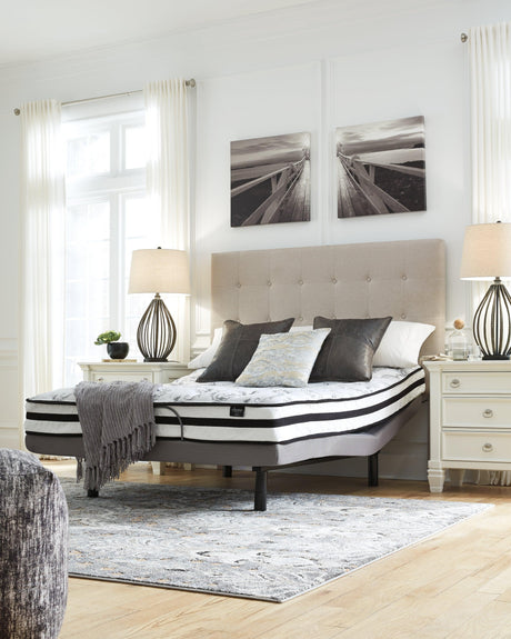 8-Inch Chime Innerspring King Mattress in White, front view