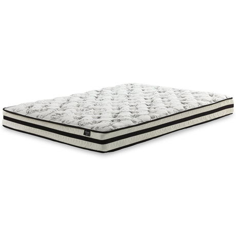 8-Inch Chime Innerspring King Mattress in White, side detail
