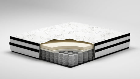 Chime 10 Inch Hybrid White Full Mattress In A Box - Ella Furniture