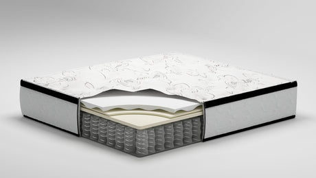 Chime 12-Inch Hybrid Twin Mattress layers showing foam and coils