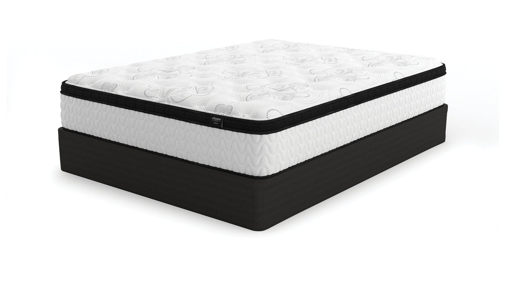 Chime 12 Inch Hybrid White Queen Mattress In A Box - Ella Furniture