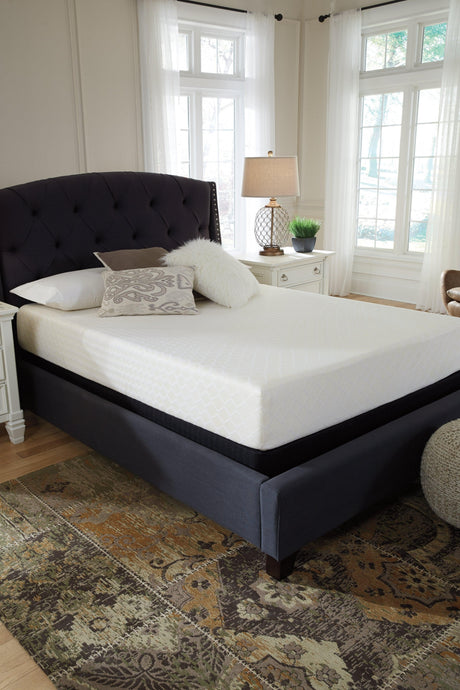 10 Inch Chime Memory Foam White Twin Mattress In A Box - Ella Furniture