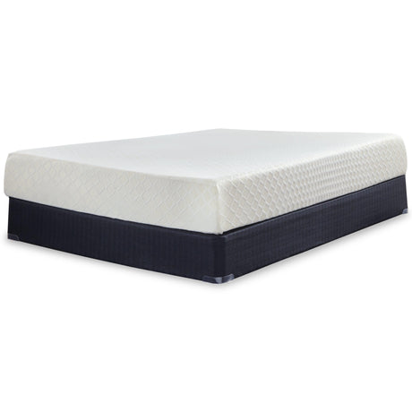 10 Inch Chime Memory Foam White Queen Mattress In A Box - Ella Furniture