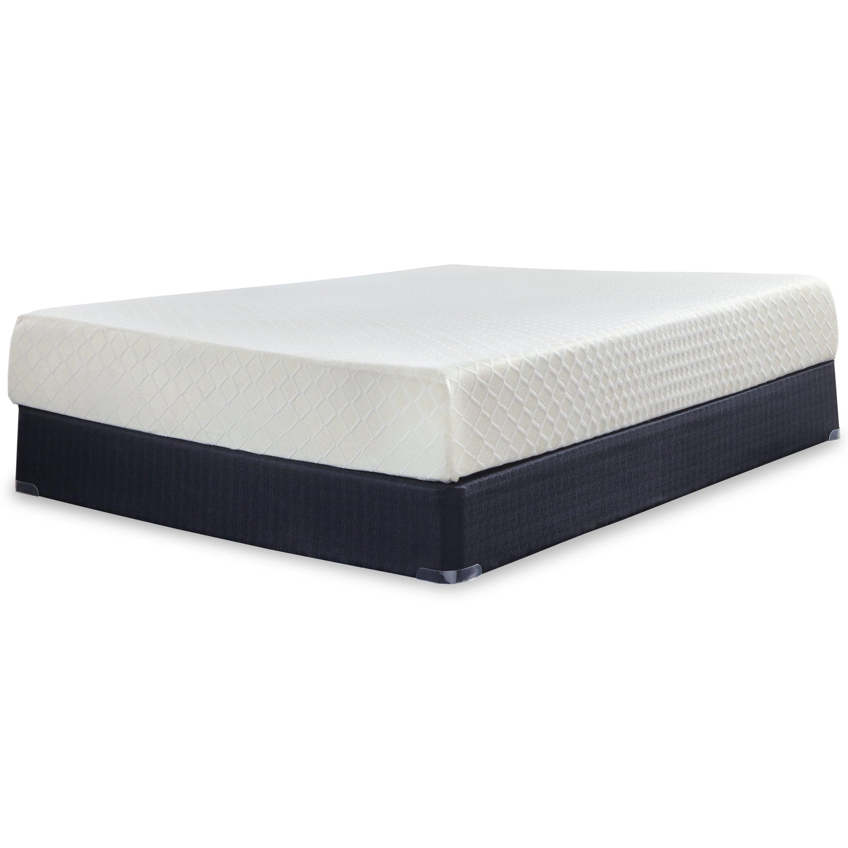 10 Inch Chime Memory Foam White King Mattress In A Box - Ella Furniture