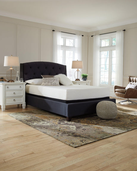 10 Inch Chime Memory Foam White Queen Mattress In A Box - Ella Furniture