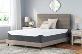 14 Inch Chime Elite White/blue King Memory Foam Mattress In A Box - Ella Furniture