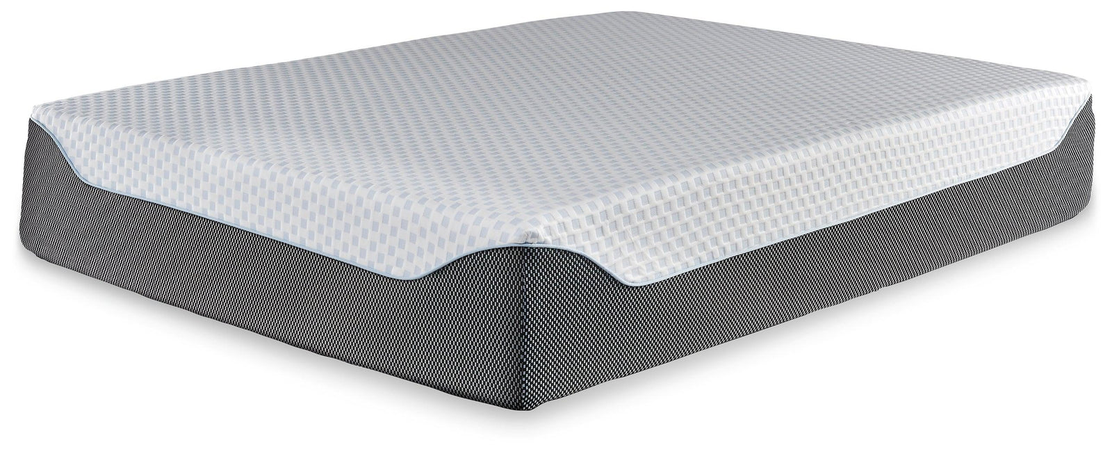 14 Inch Chime Elite White/blue King Memory Foam Mattress In A Box - Ella Furniture