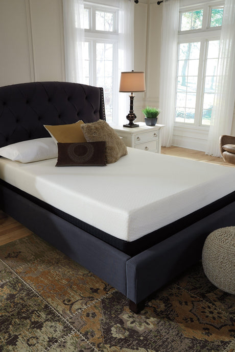 Decorated bedroom with mattress
