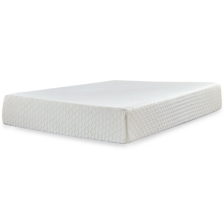 Side angle showing thickness of Chime 12-Inch Full Memory Foam Mattress