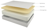 Chime 12 Inch Memory Foam White King Mattress In A Box - Ella Furniture