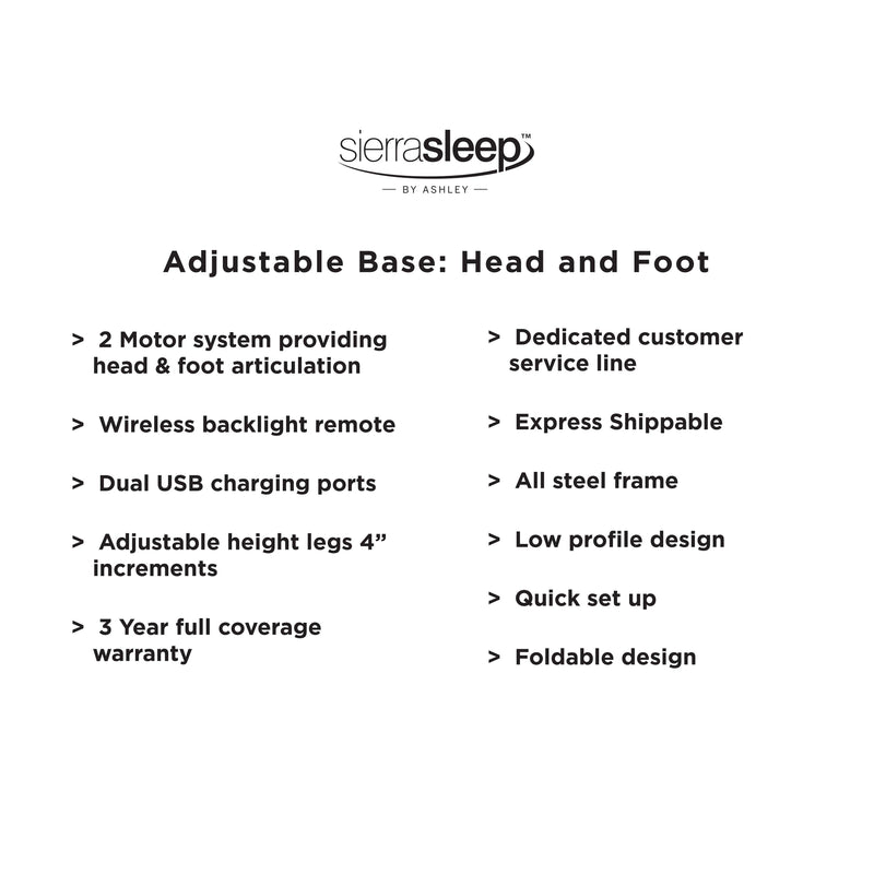 Head-foot Model-good Black King Adjustable Base