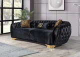 Chloe Black Velvet Sofa & Loveseat - Ella Furniture