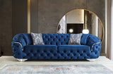 Scarlett Blue Velvet Sofa & Loveseat - Ella Furniture