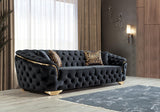 Scarlett Black Velvet Sofa & Loveseat - Ella Furniture