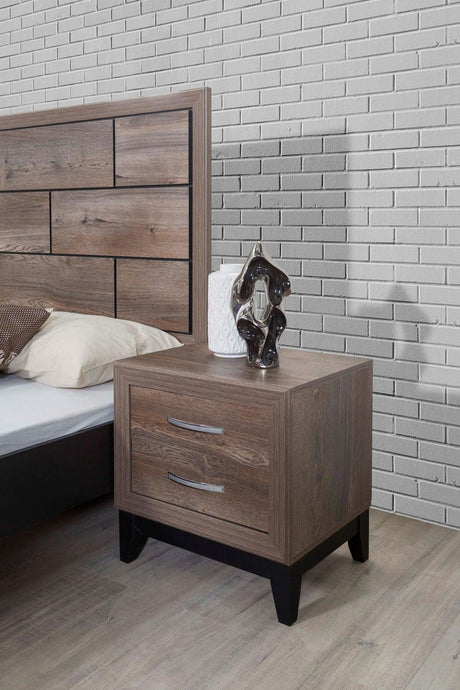 Hazel Brown Night Stand - Ella Furniture