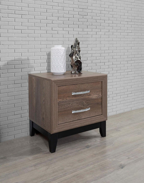 Hazel Brown Night Stand - Ella Furniture