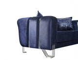 Ella Navy Velvet Sofa & Loveseat - Ella Furniture