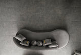 Sophia Gray Velvet Chaise Lounge - Ella Furniture