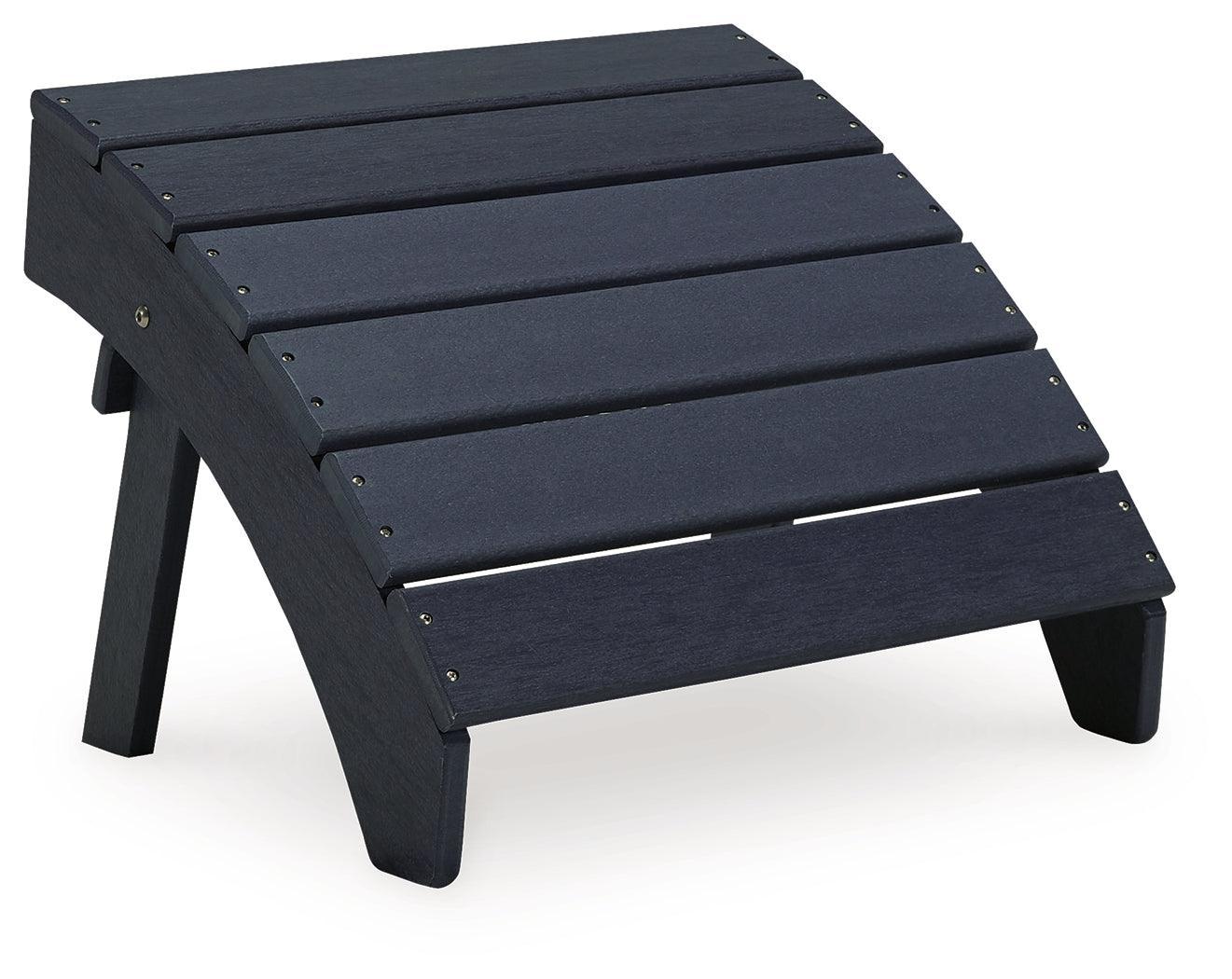 Sundown Treasure Black Ottoman - Ella Furniture