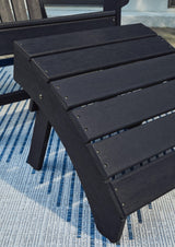 Sundown Treasure Black Ottoman - Ella Furniture