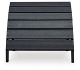 Sundown Treasure Black Ottoman - Ella Furniture