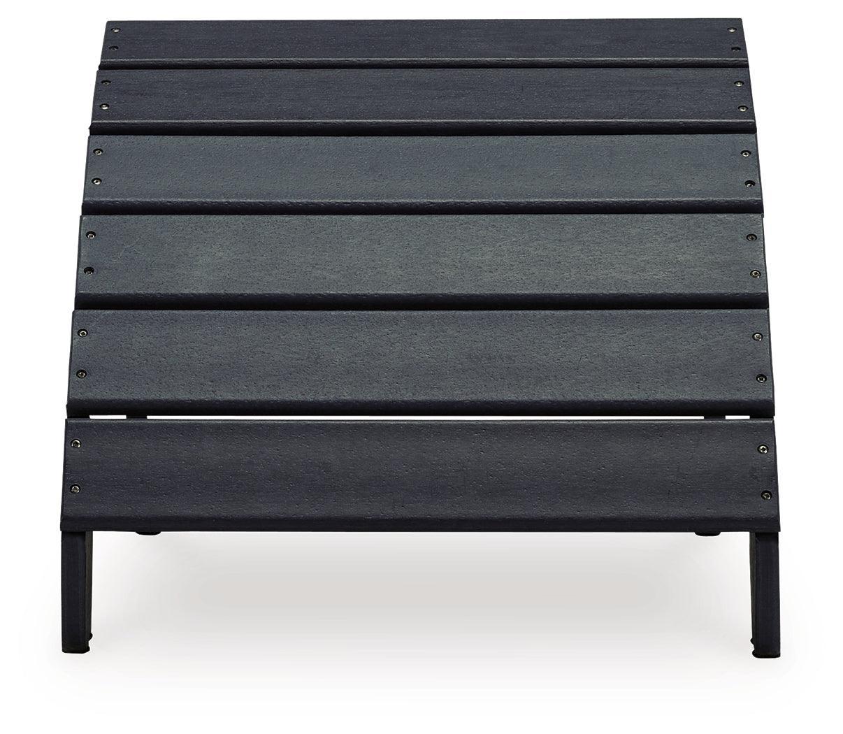 Sundown Treasure Black Ottoman - Ella Furniture