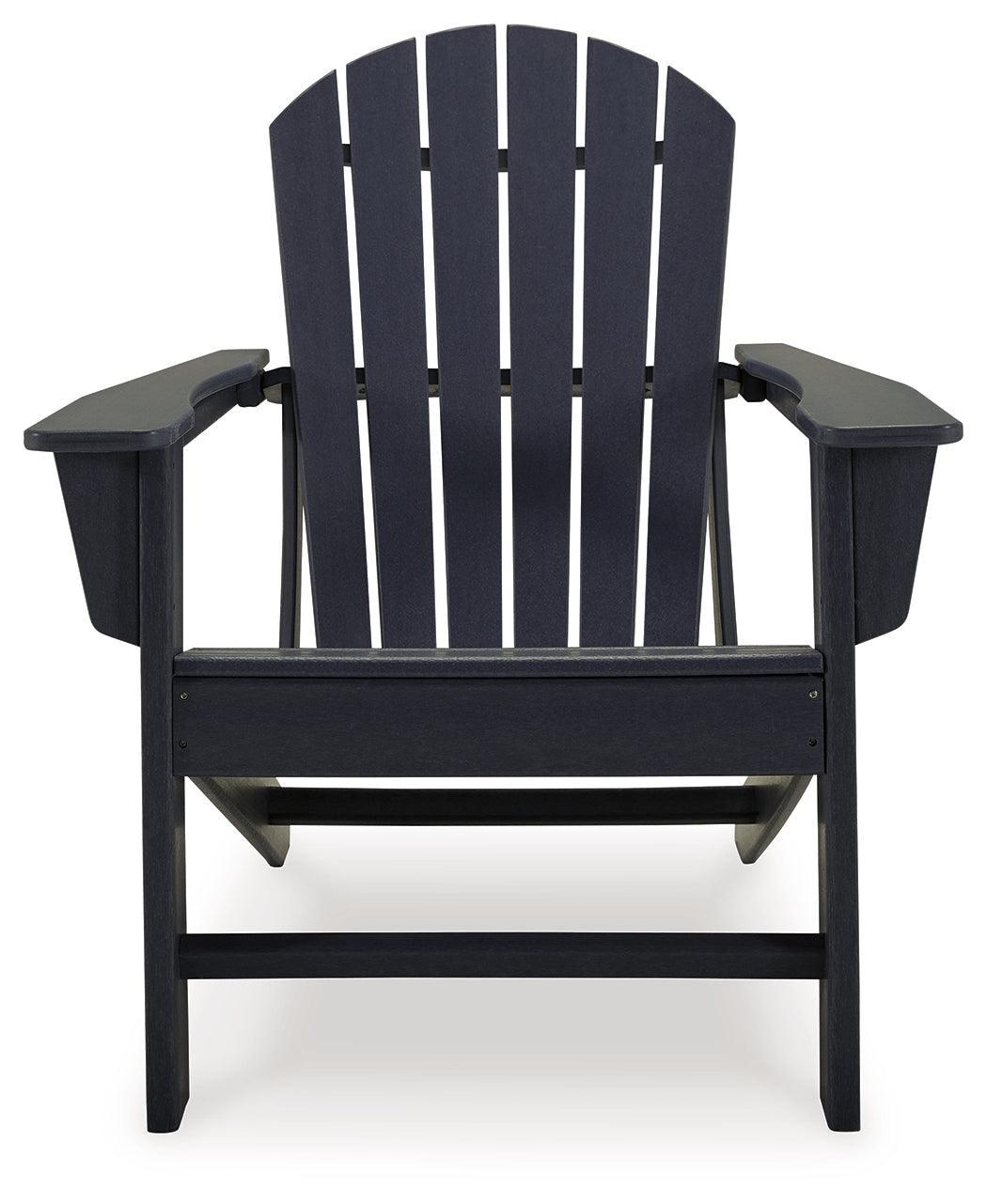 Sundown Treasure Black Adirondack Chair - Ella Furniture