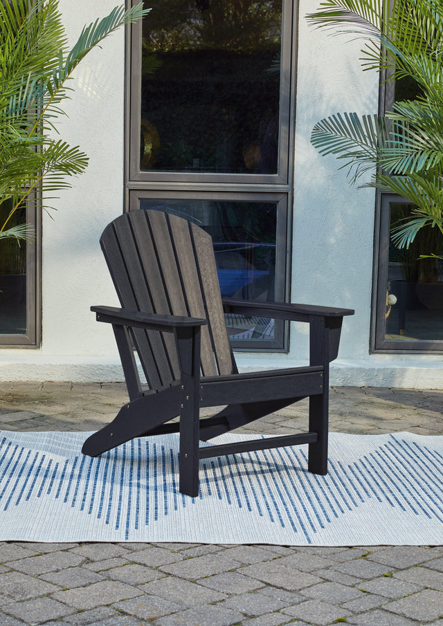 Sundown Treasure Black Adirondack Chair - Ella Furniture