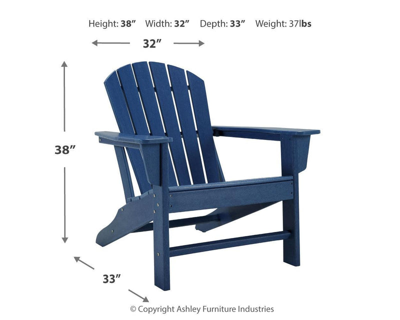 Sundown Treasure Blue Adirondack Chair - Ella Furniture
