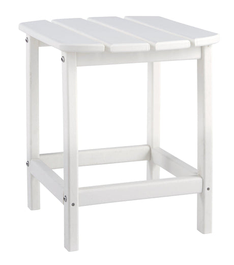 Sundown Treasure White End Table - Ella Furniture