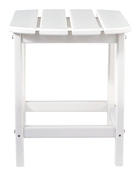 Sundown Treasure White End Table - Ella Furniture