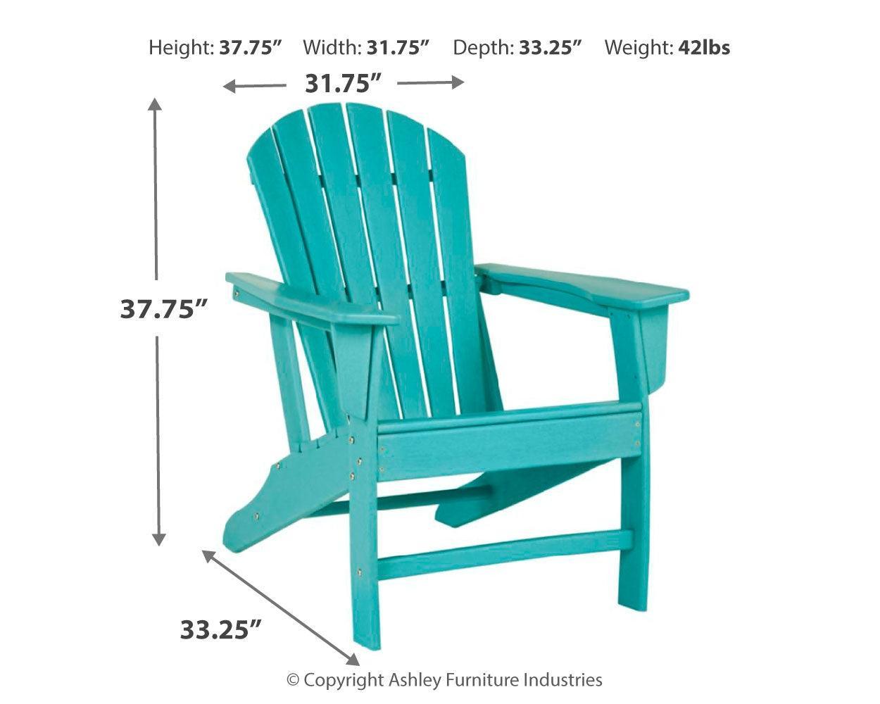 Sundown Treasure Turquoise Adirondack Chair - Ella Furniture