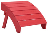 Sundown Treasure Red Ottoman - Ella Furniture