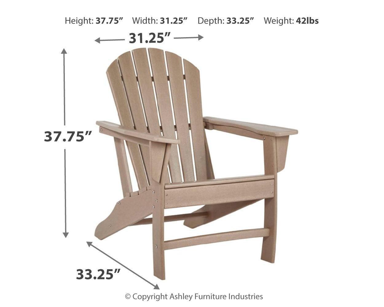 Sundown Treasure Driftwood Adirondack Chair - Ella Furniture